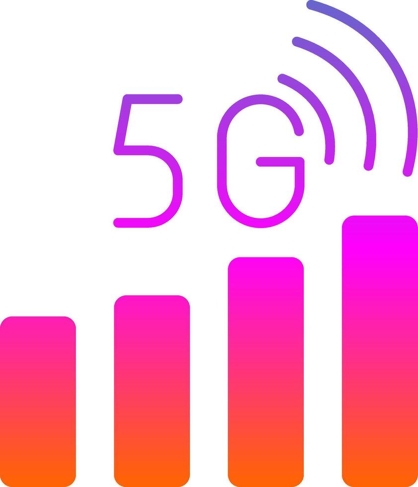 signal statut glyphe pente icône vecteur