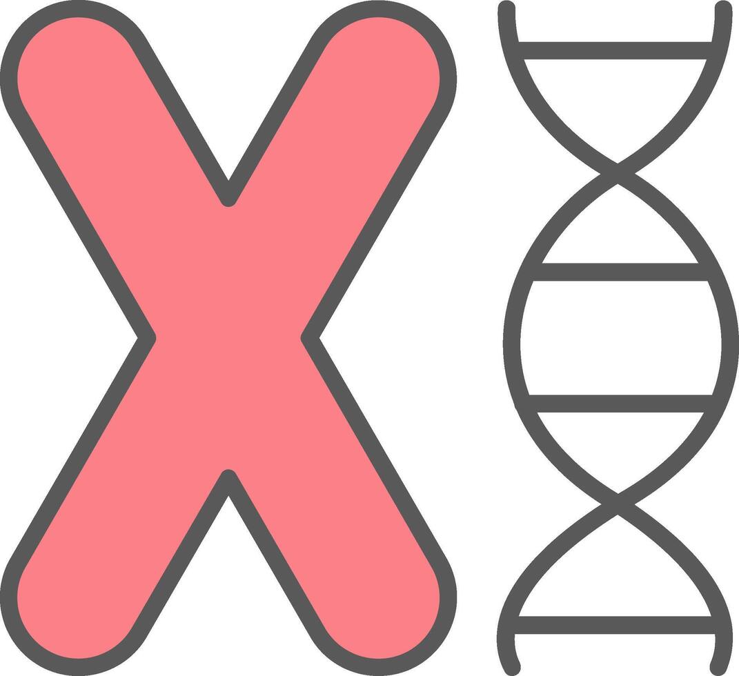 chromosome vecteur icône