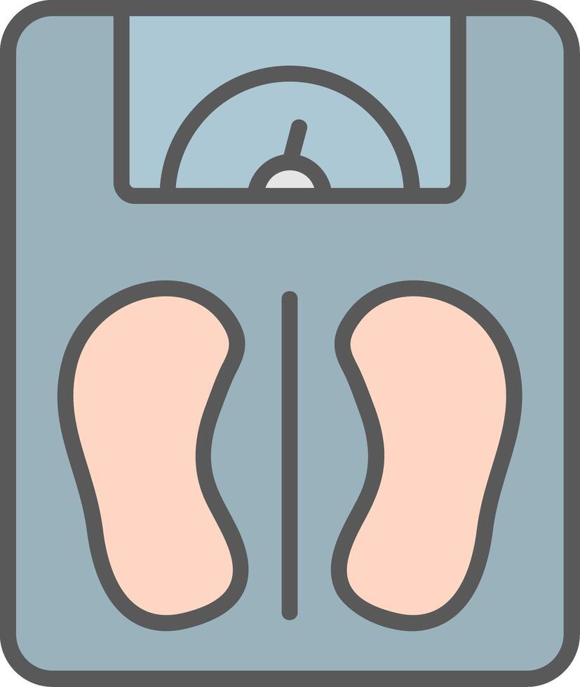 icône de vecteur d'échelle de poids