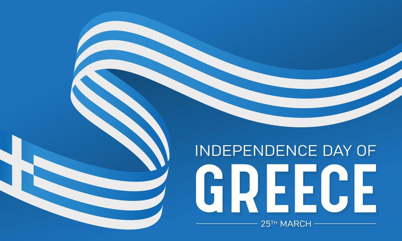 content grec indépendance journée fête chaque année dans 25ème mars. nationale république journée de Grèce agitant drapeaux. vecteur illustration pour bannière, salutation carte, affiche avec Contexte.