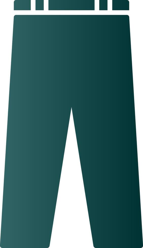 pantalon glyphe pente icône vecteur