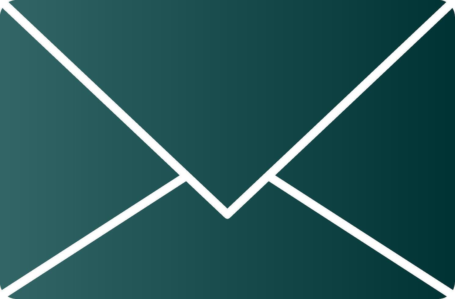 icône de dégradé de glyphe de courrier électronique vecteur