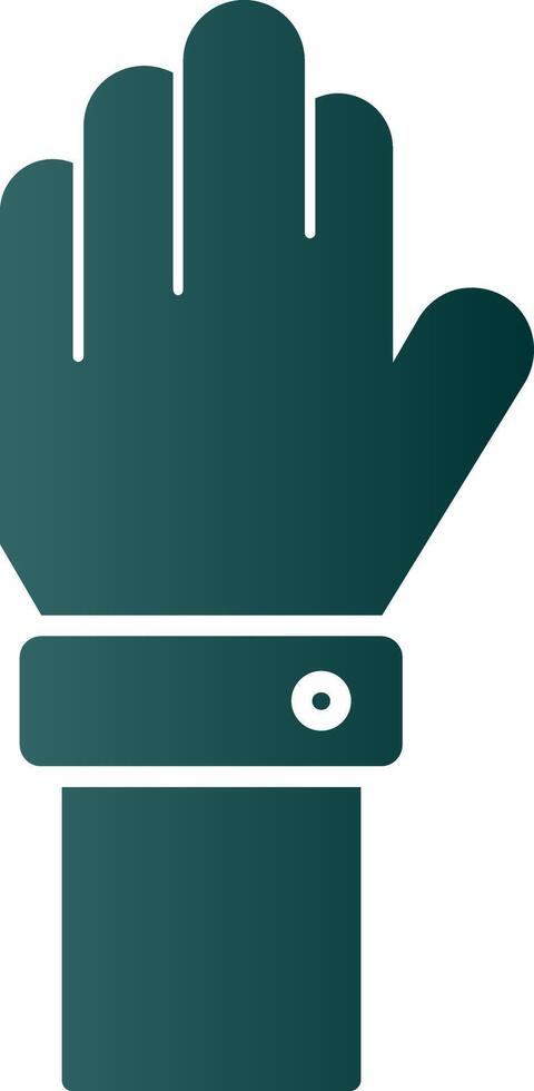 icône de gradient de glyphe de main levée vecteur