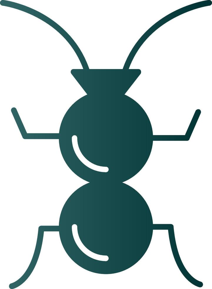 formicidés glyphe pente icône vecteur