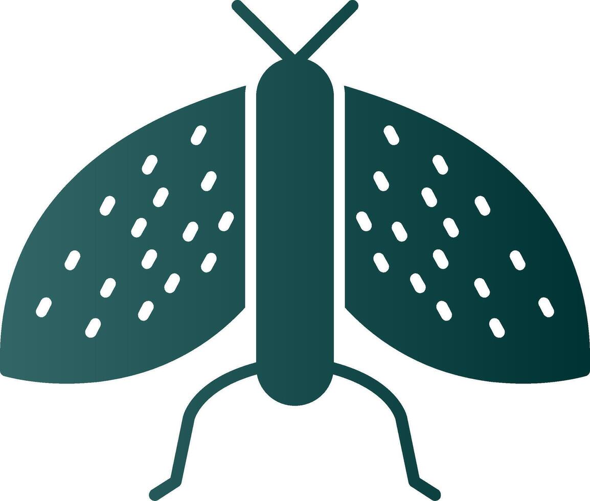 insectes glyphe pente icône vecteur