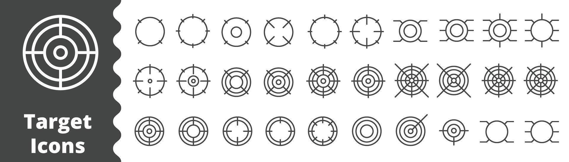 La Flèche cible icône, diagramme, se concentrer, cible, sélectionner vecteur