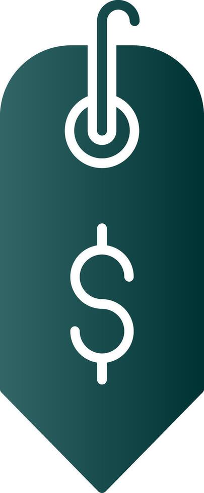 dollar signe glyphe pente icône vecteur