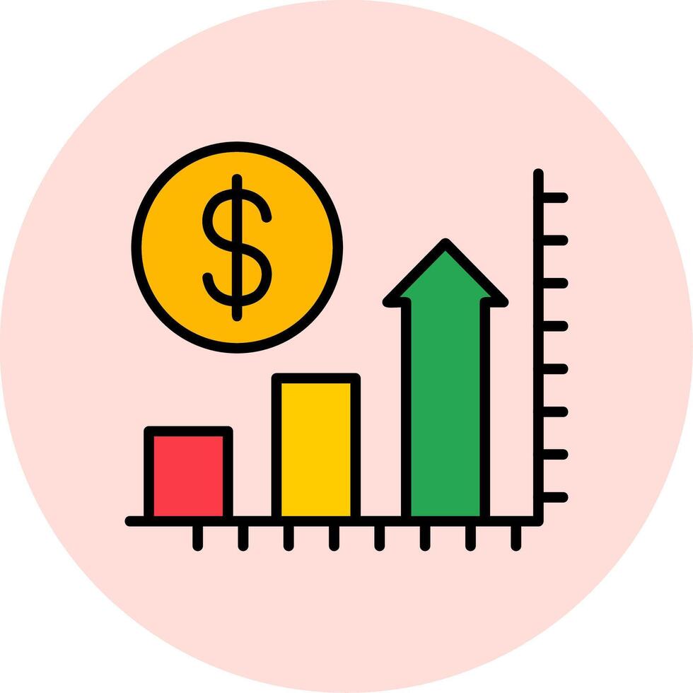 prix en augmentant vecteur icône