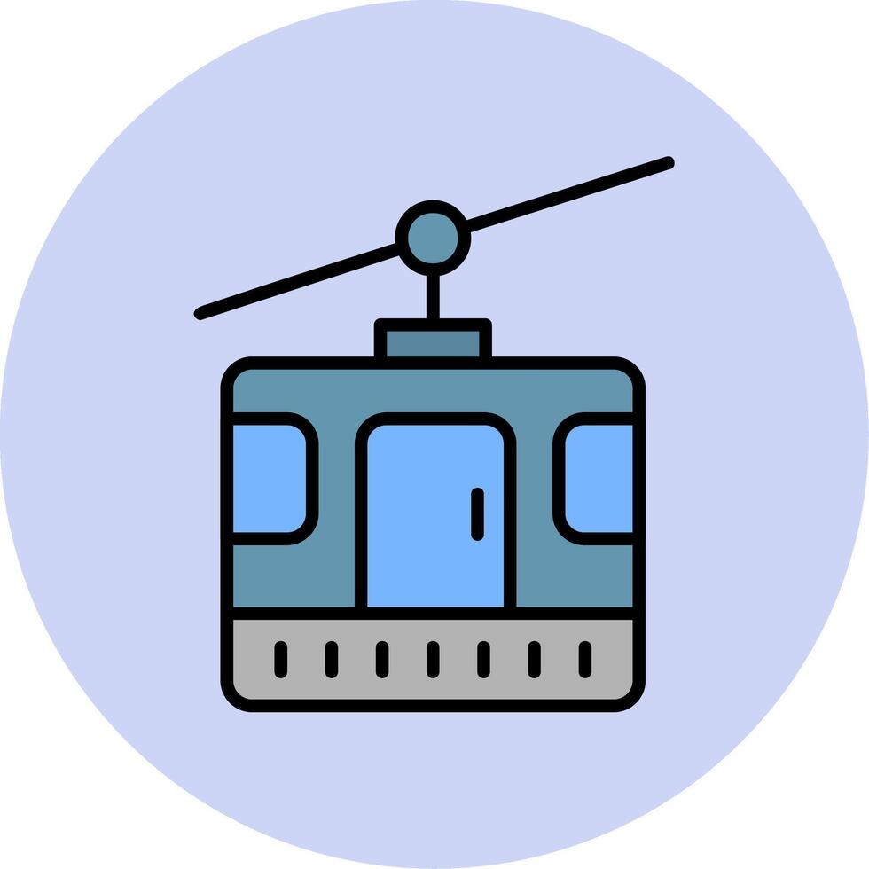 icône de vecteur de cabine de téléphérique