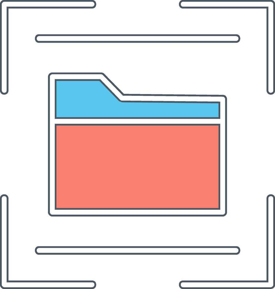 dossier scanner vecteur icône