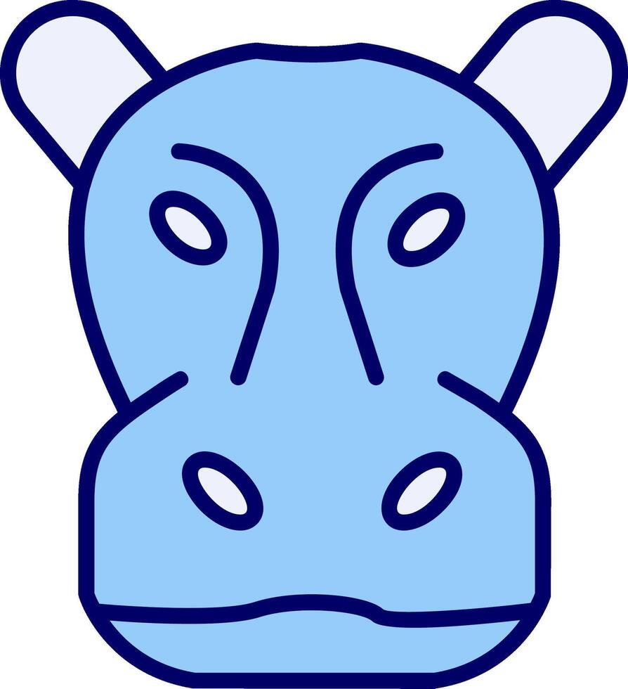 hippopotame vecteur icône