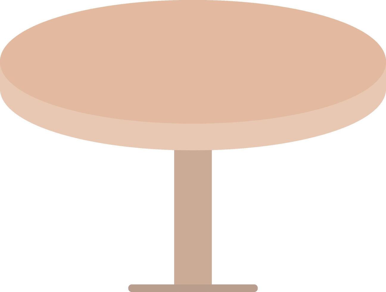 rond table plat lumière icône vecteur
