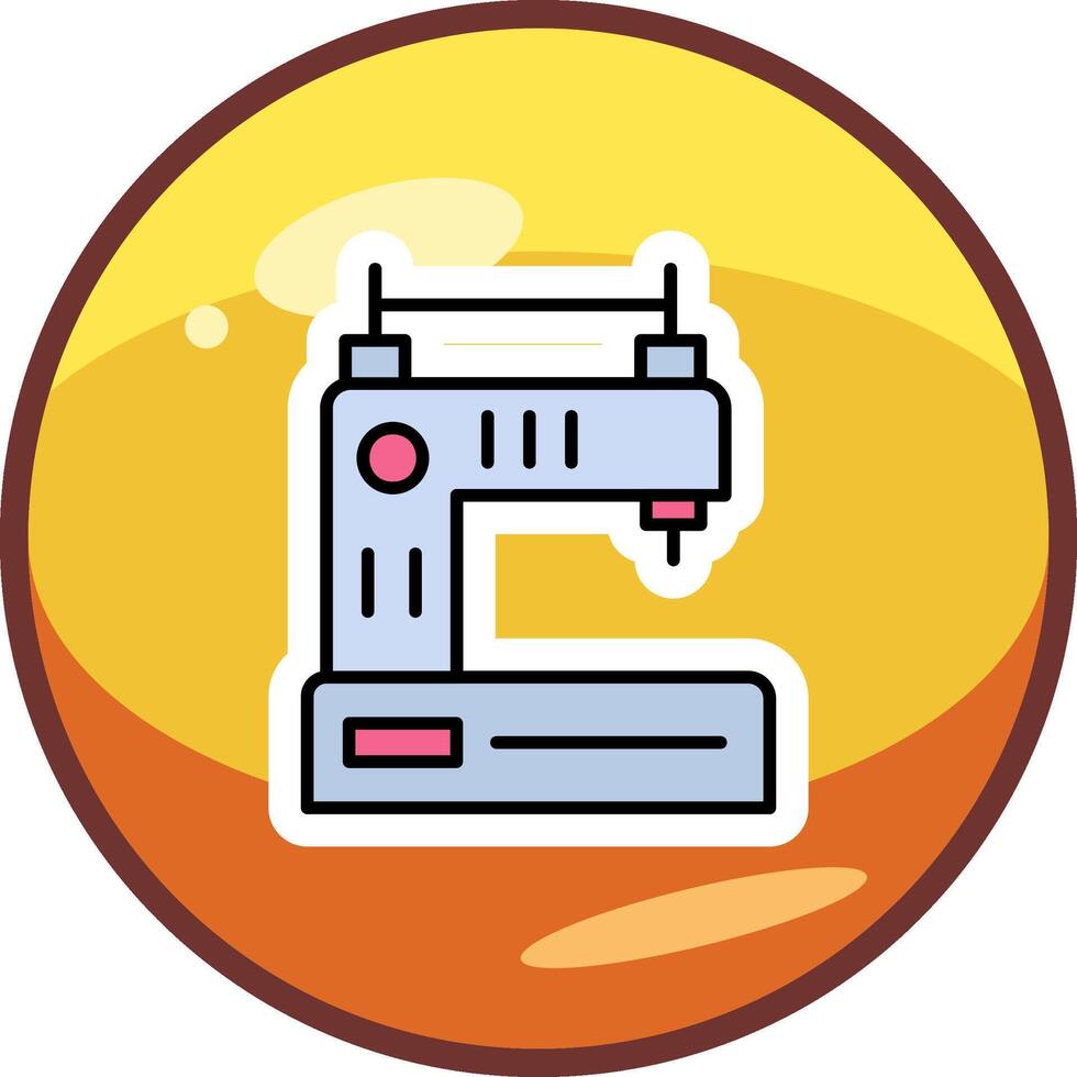 icône de vecteur de machine à coudre