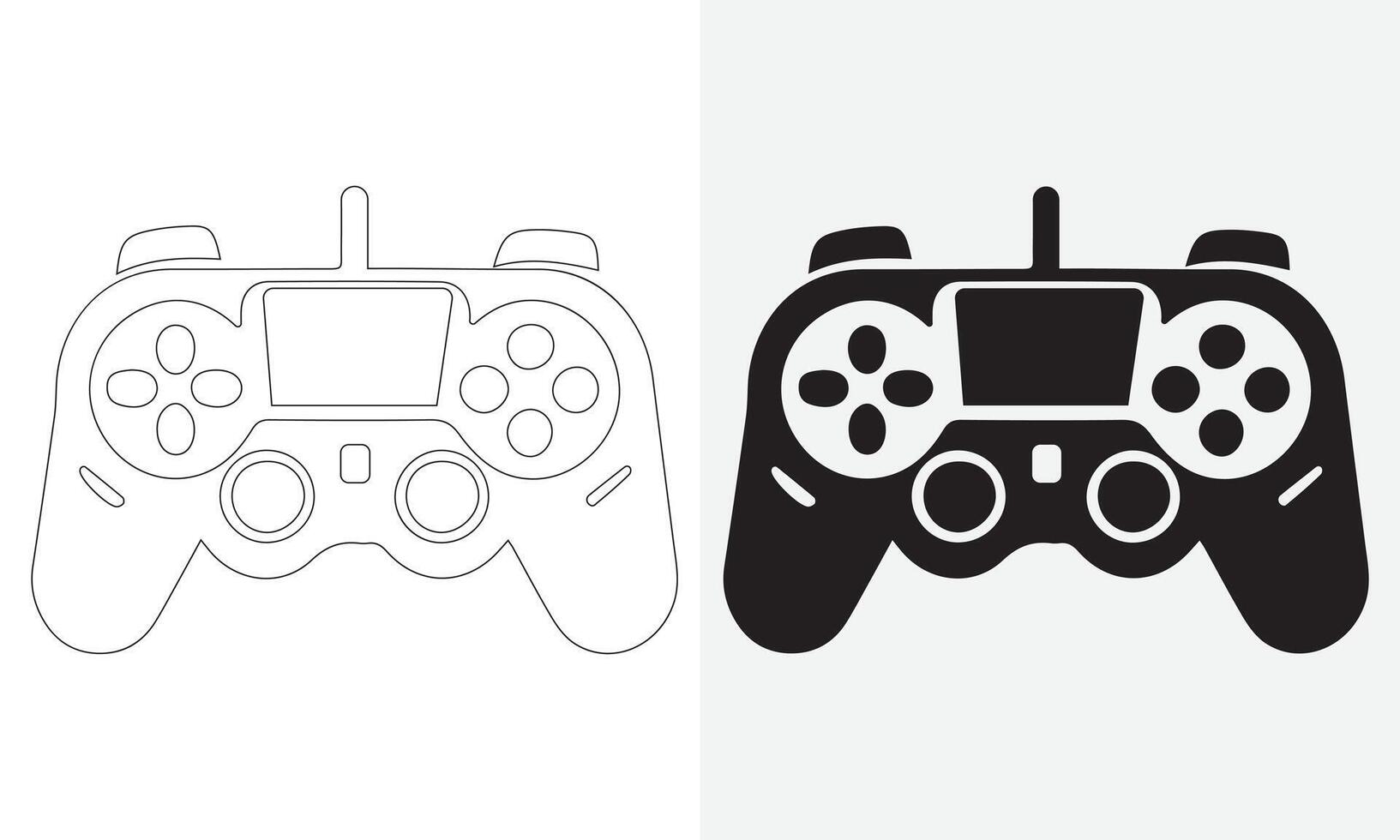 manette icône configuration. icône de une manette pour vidéo Jeux. vecteur illustration de une Jeu console icône, plat collections symbole signe