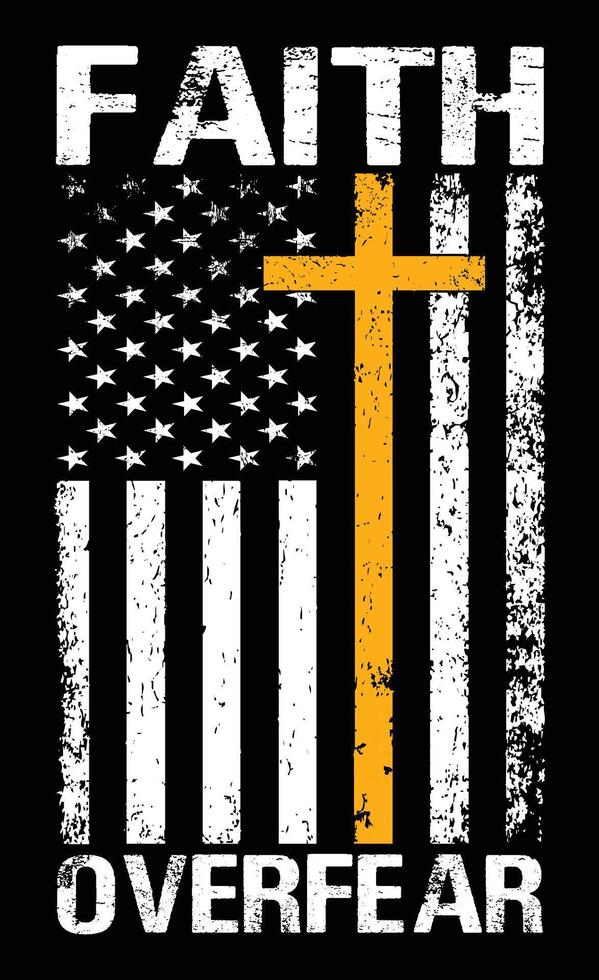 patriotique Christian Foi Jésus drapeau conception vecteur