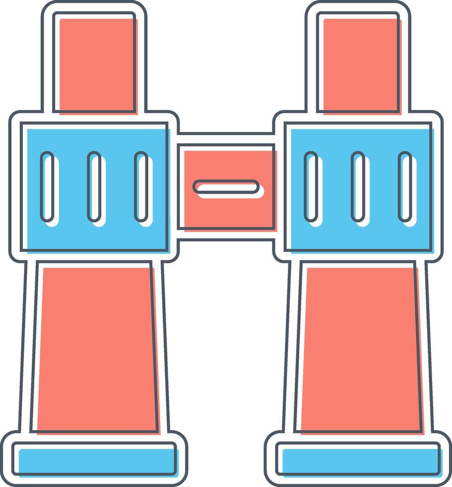icône de vecteur de jumelles