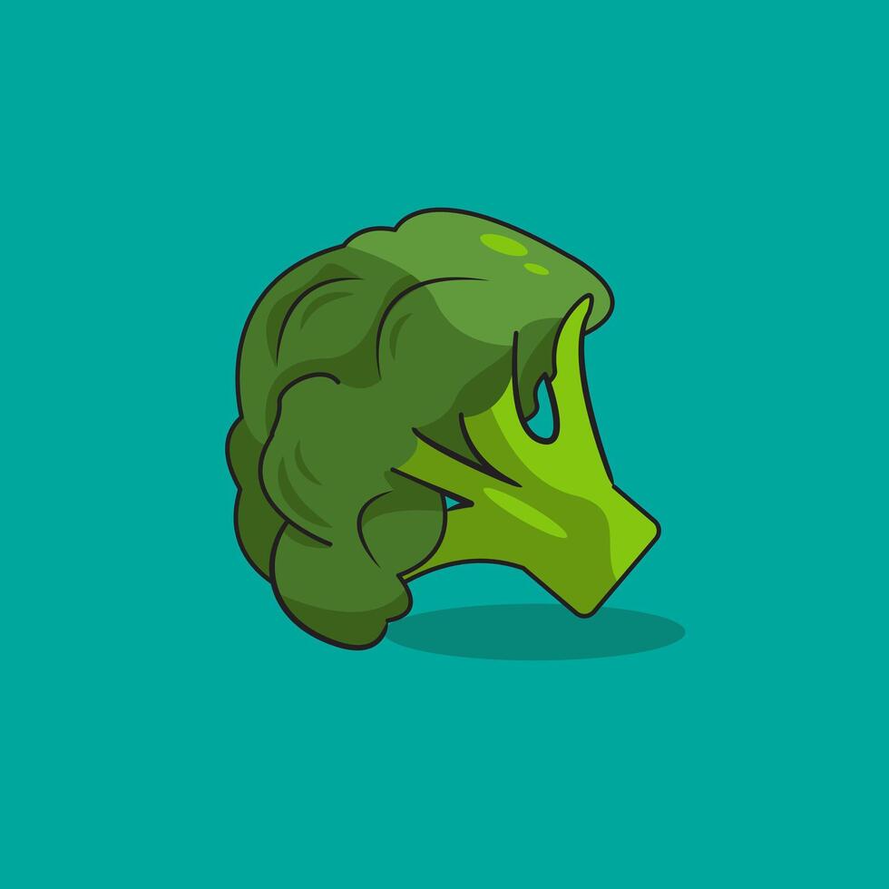 vecteur illustration de brocoli dessin animé légume, végétarien