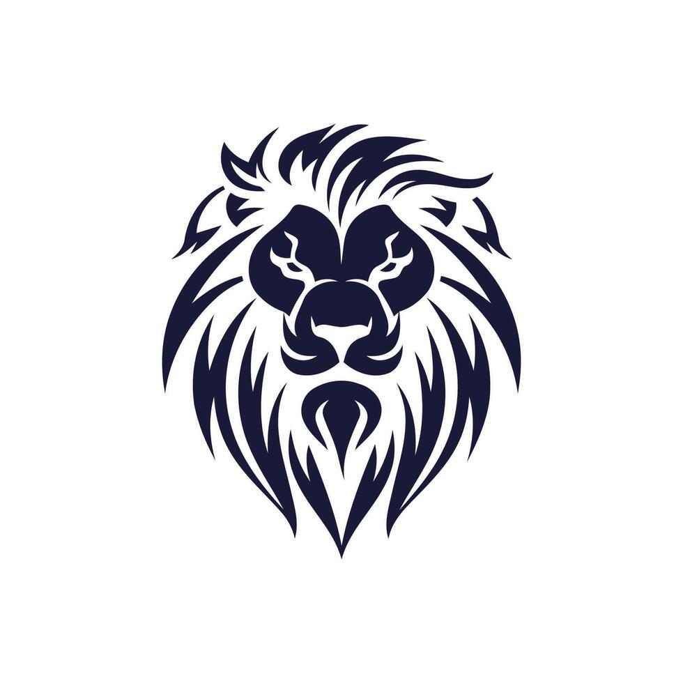 ai généré Lion tête logo icône.premium Roi animal signe. vecteur illustration.