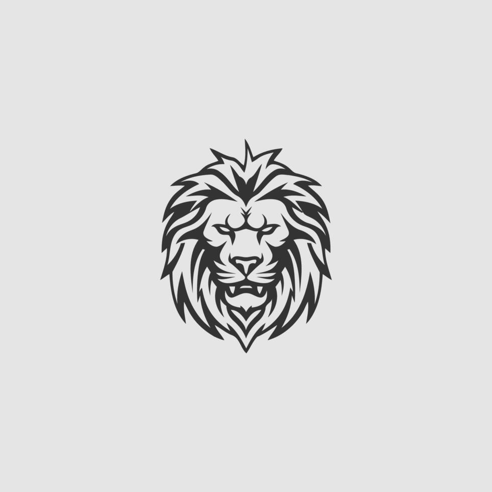 ai généré Lion tête logo icône.premium Roi animal signe. vecteur illustration.