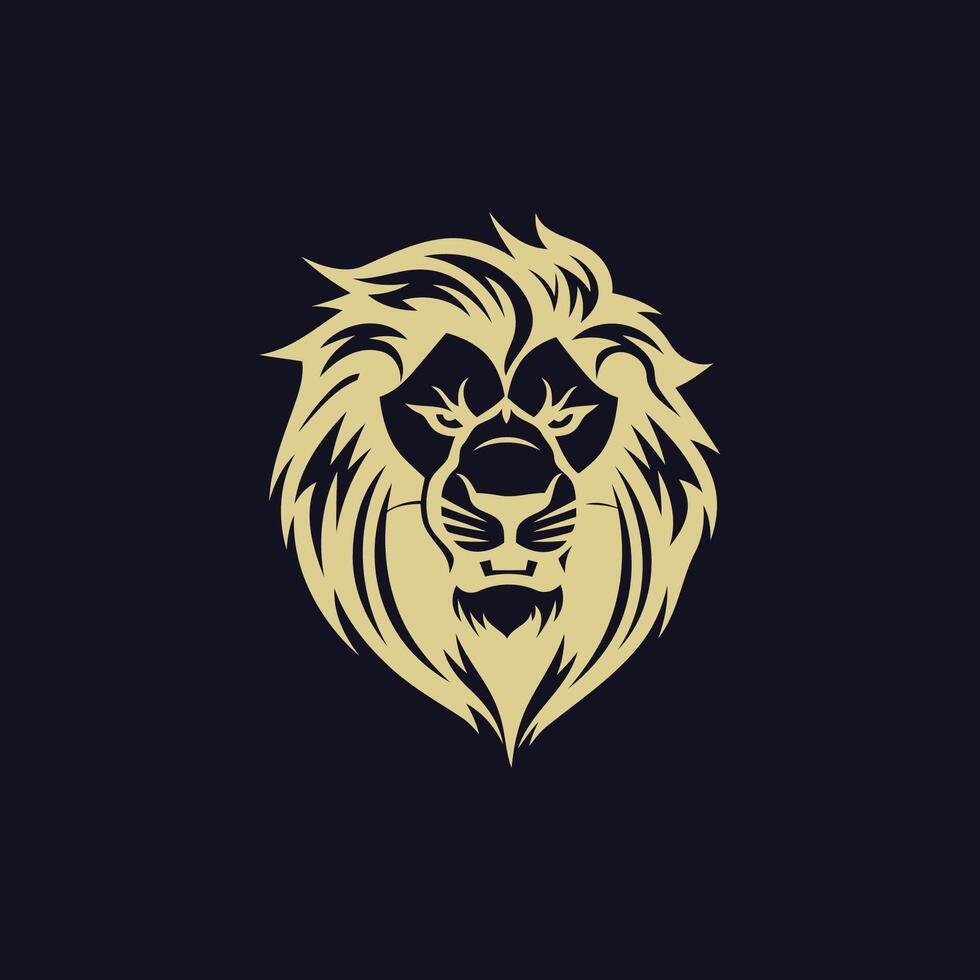 ai généré Lion tête logo icône.premium Roi animal signe. vecteur illustration.