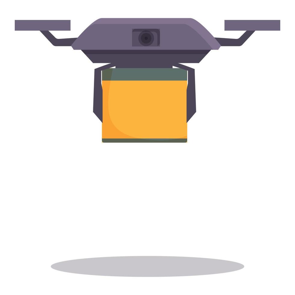 drone parcelle livraison icône dessin animé vecteur. cargaison livraison vecteur