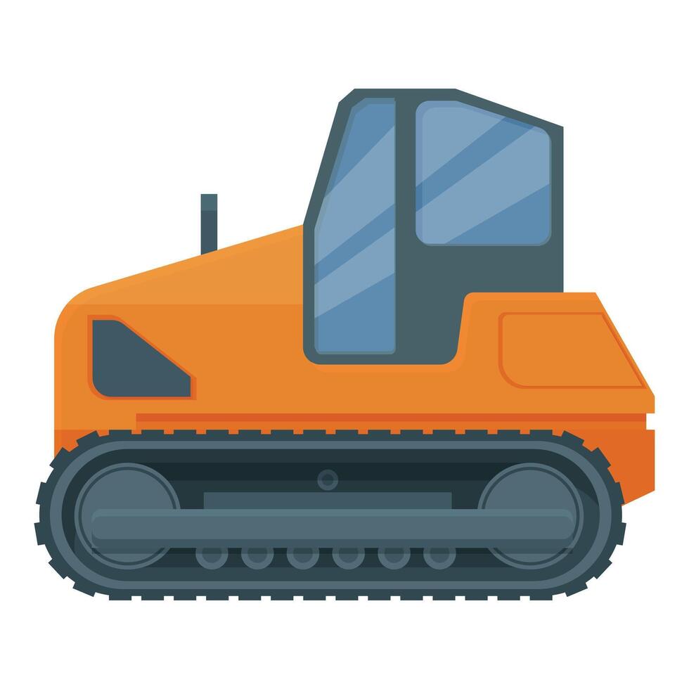 machine crawler icône dessin animé vecteur. lourd tracteur vecteur
