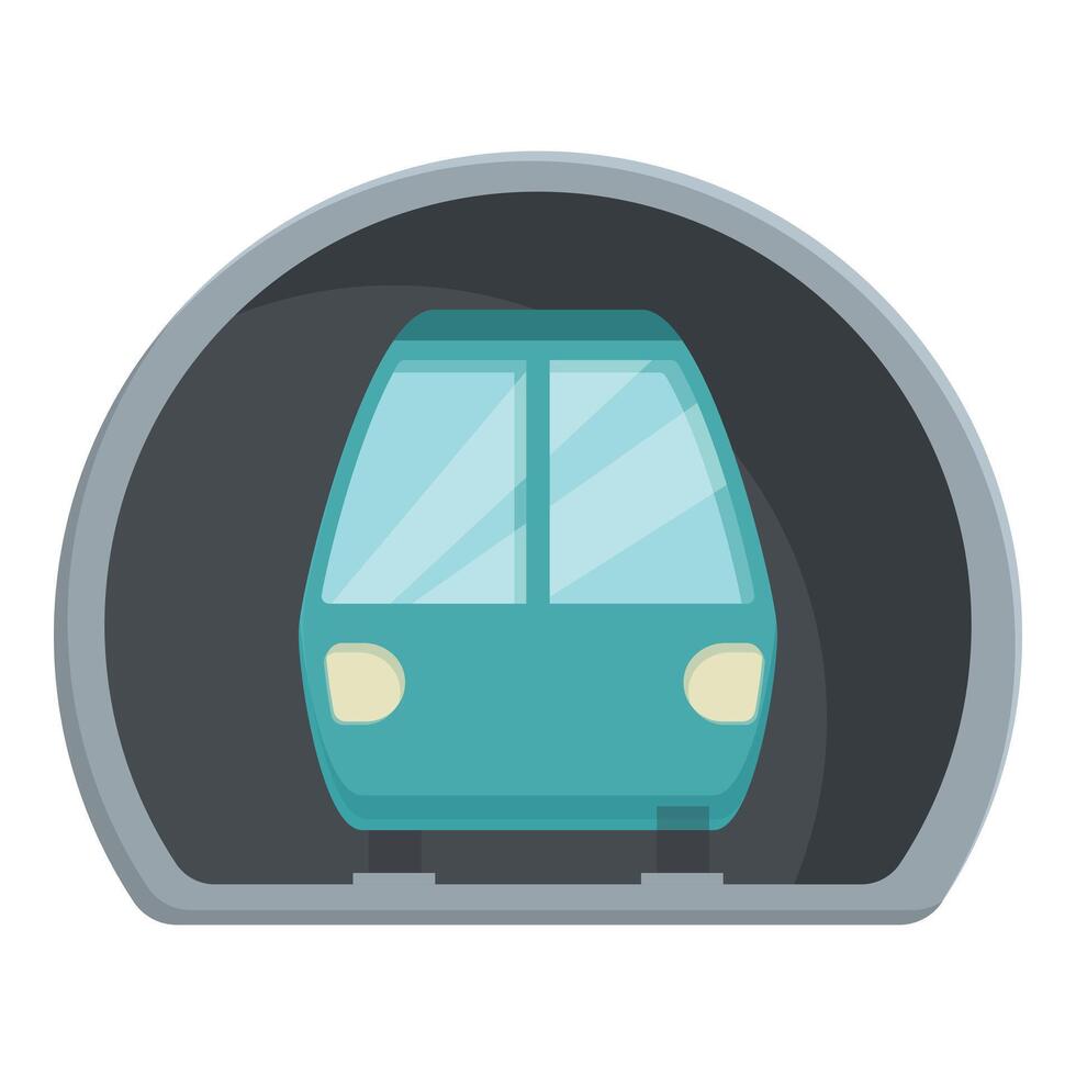 métro train tête icône dessin animé vecteur. métro centre vecteur