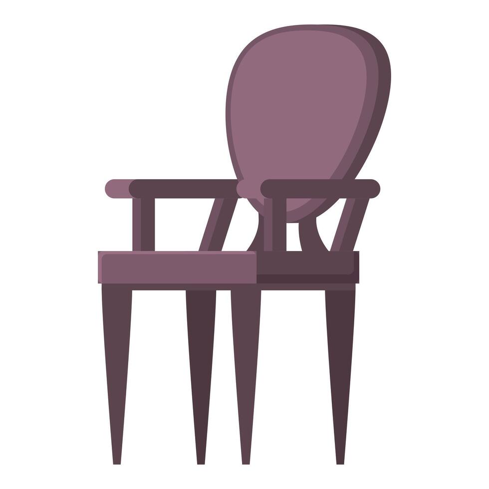 Accueil chaise icône dessin animé vecteur. confort meubles vecteur