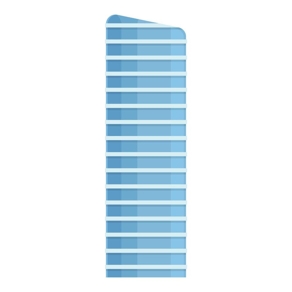 Qatar ciel la tour icône dessin animé vecteur. Jeu visiteur vecteur