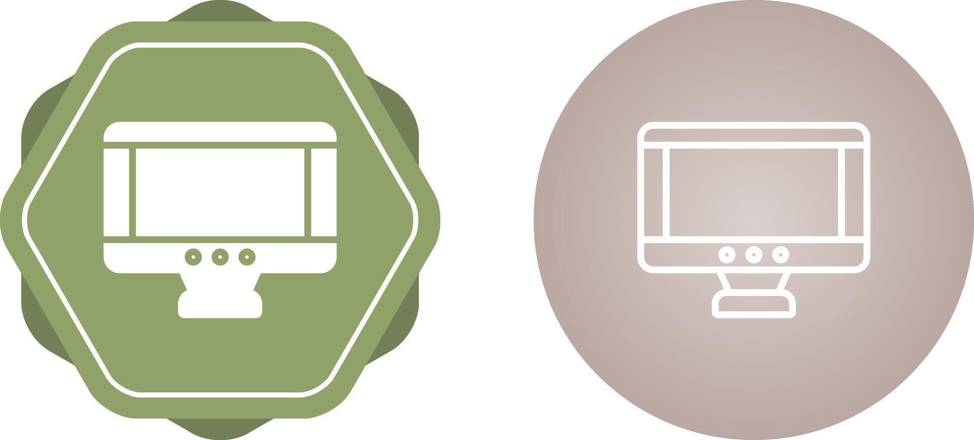 icône de vecteur de moniteur