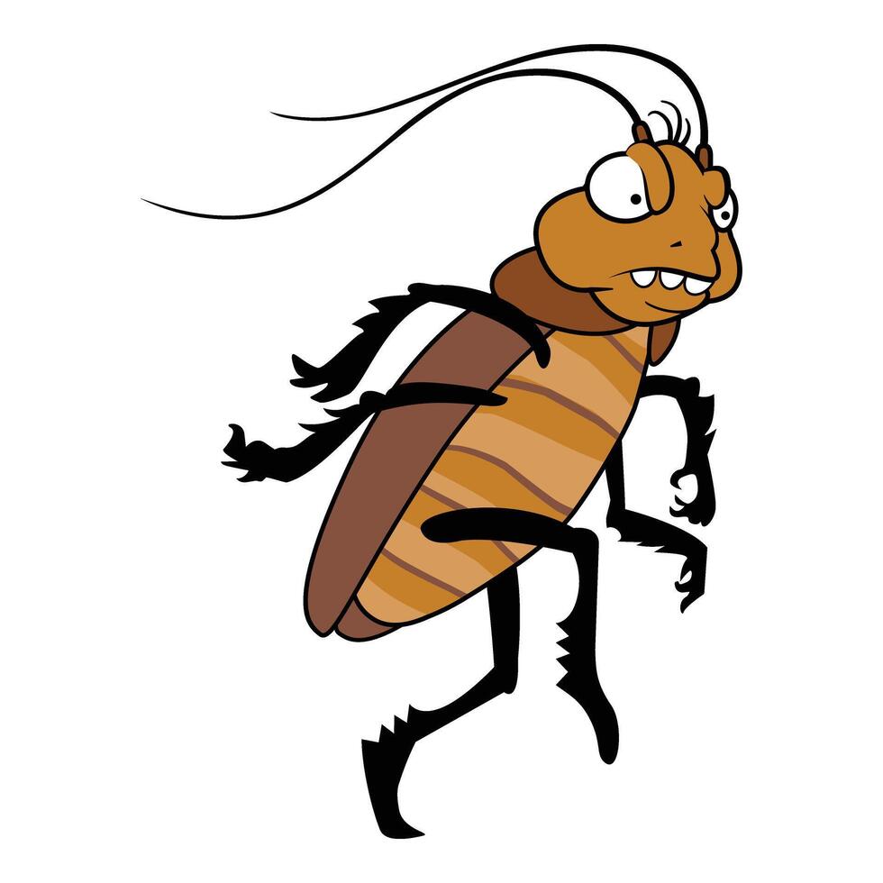 sac velu cafard icône dessin animé vecteur. tête effrayé insecte vecteur