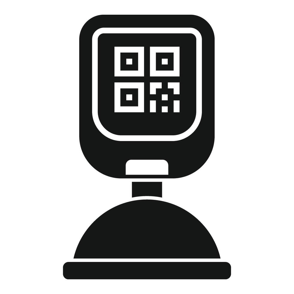 code scanner icône Facile vecteur. étiquette billet produit vecteur