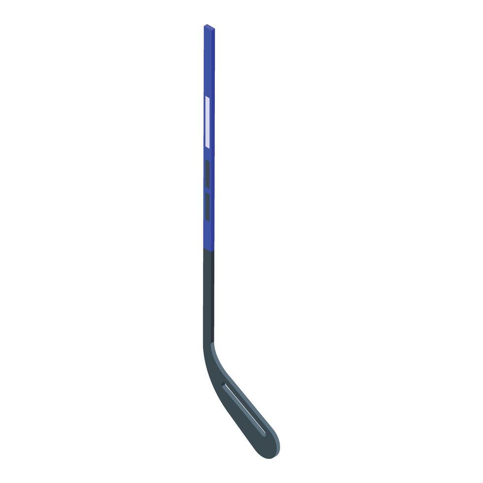 action le hockey bâton icône isométrique vecteur. gardien de but pack vecteur