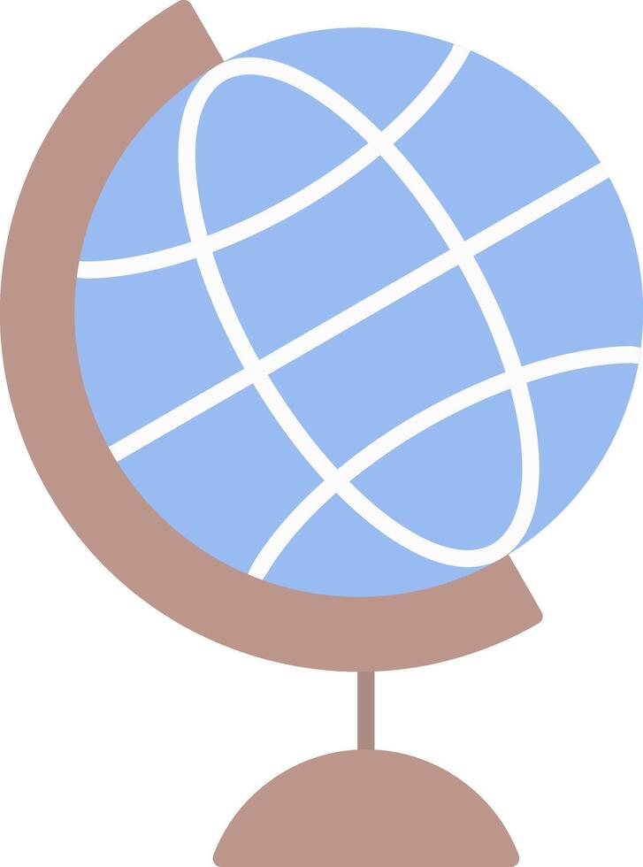 globe plat lumière icône vecteur