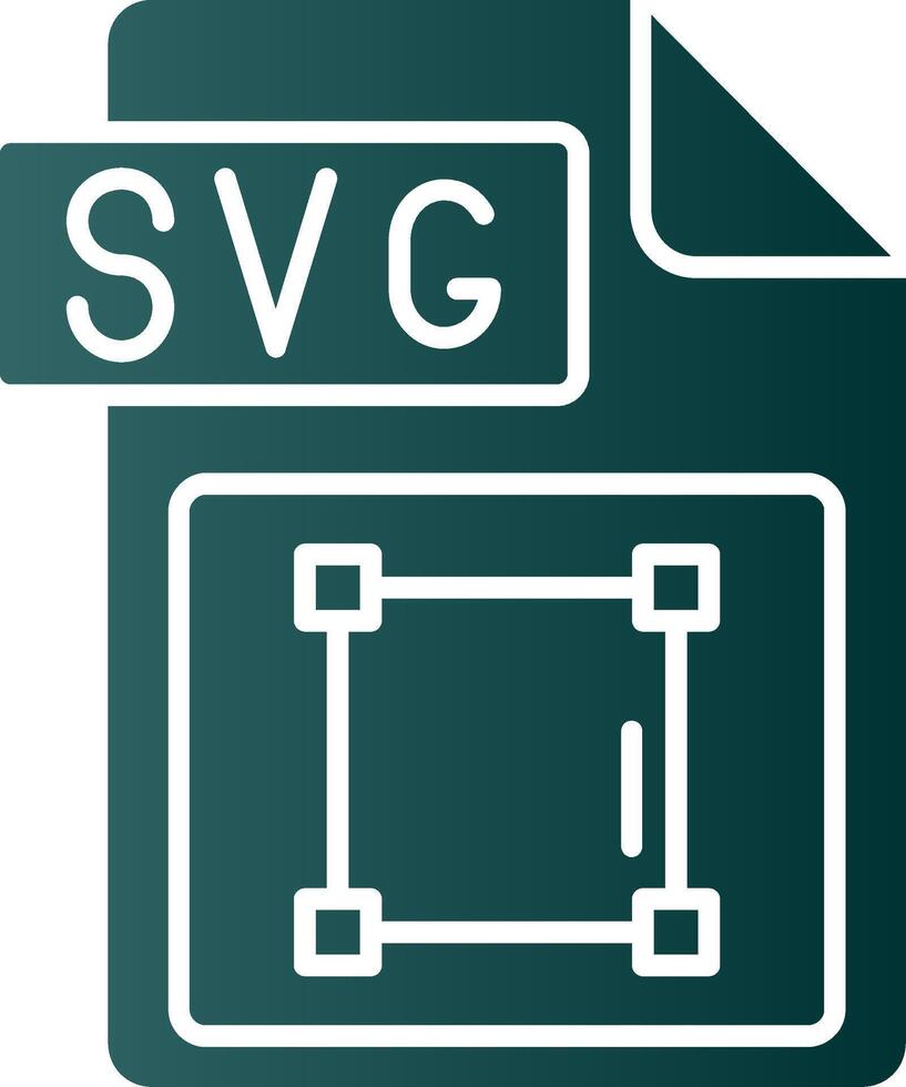 svg fichier format glyphe pente vert icône vecteur