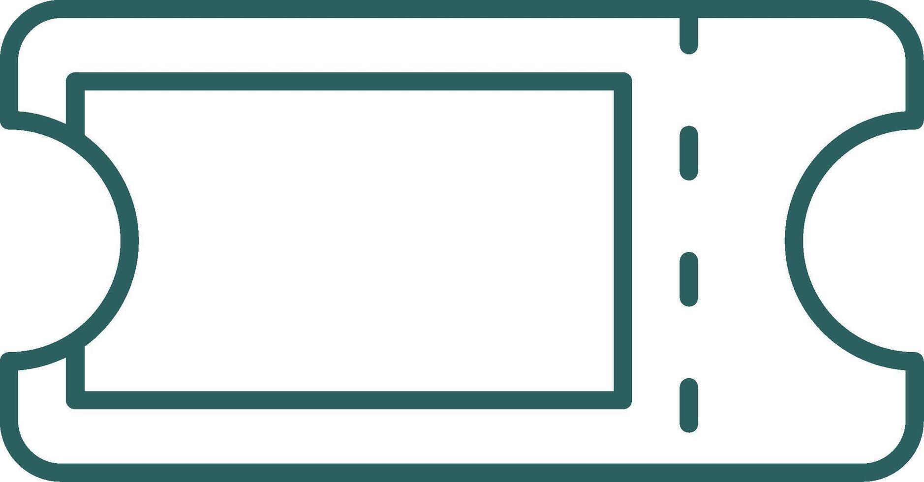 icône de gradient de ligne de billet vecteur