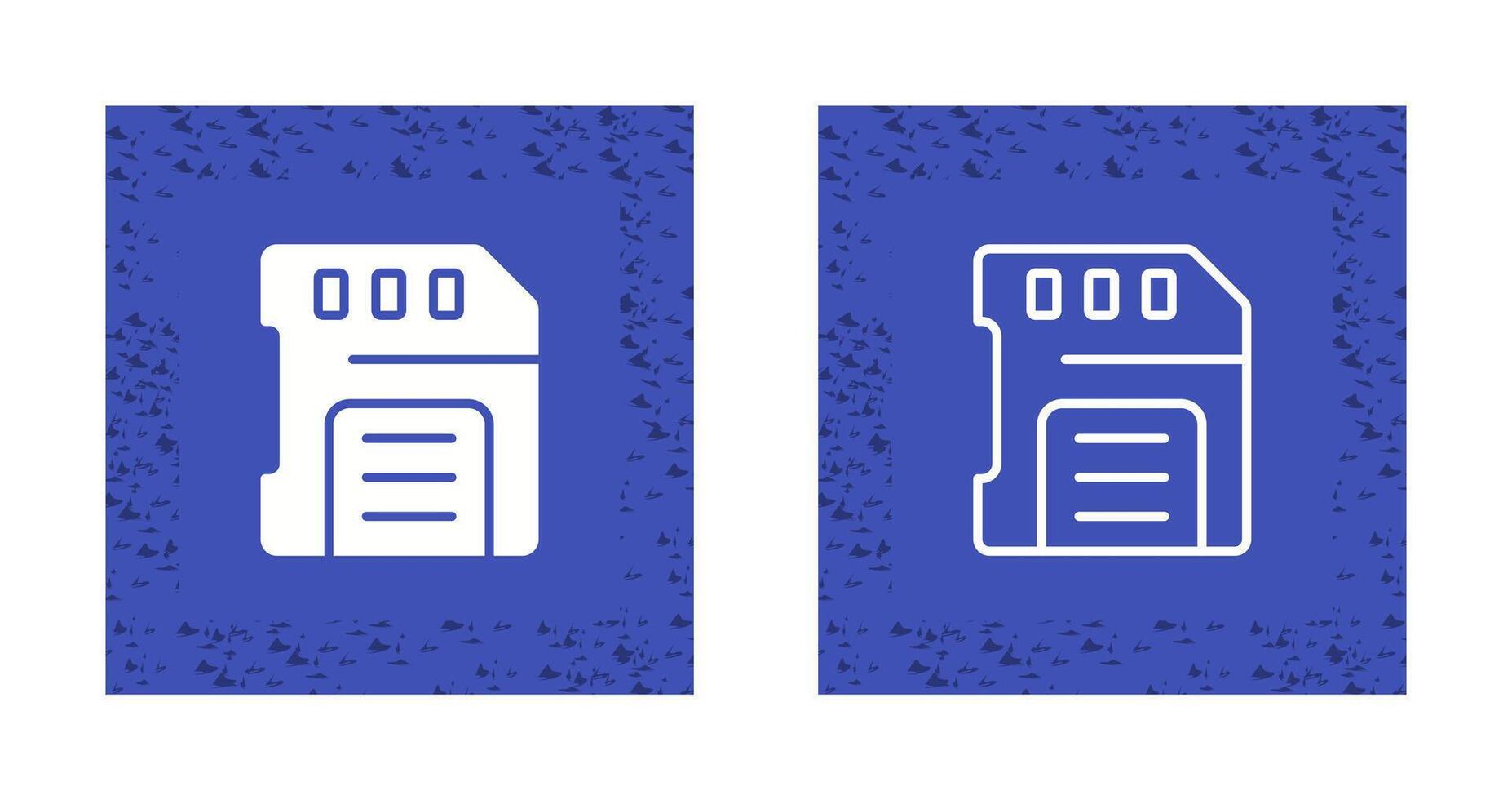 icône de vecteur de carte sd