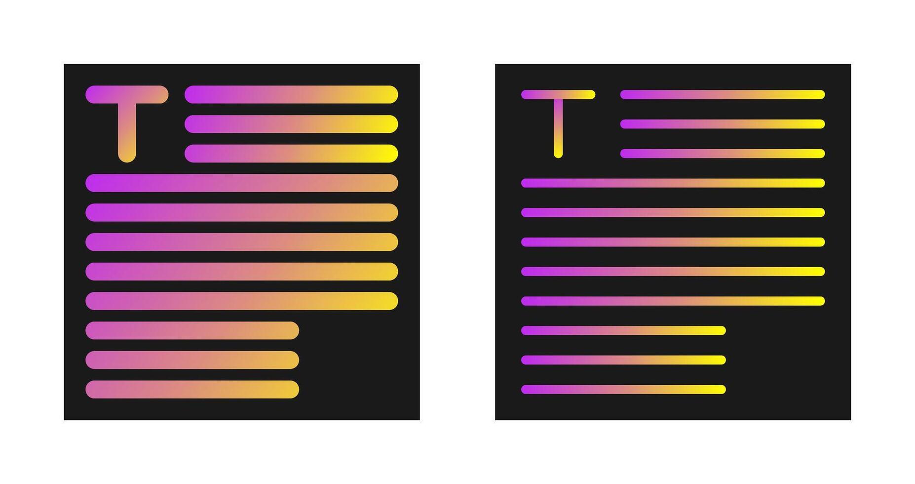 icône de vecteur de typographie