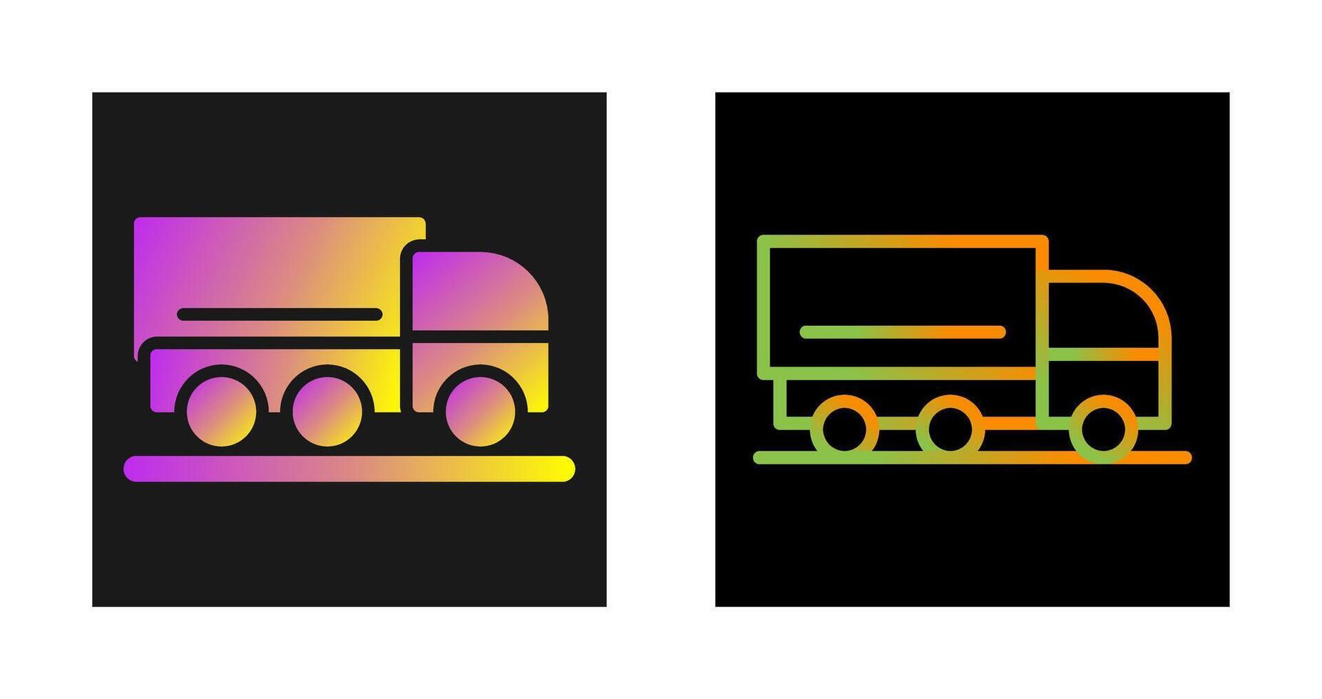 icône de vecteur de camion de fret