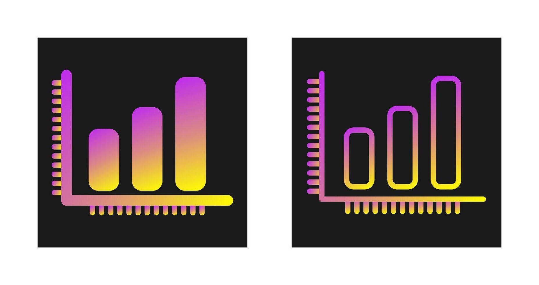 icône de vecteur de graphique à barres