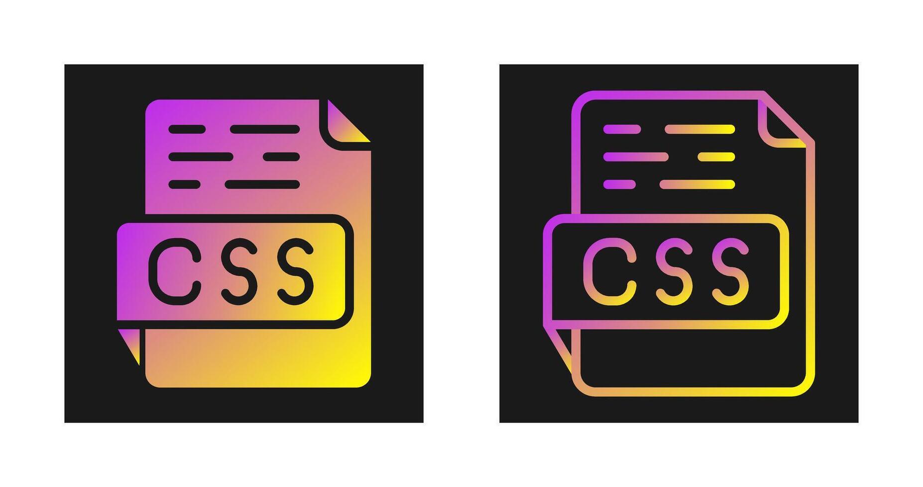 icône de vecteur css