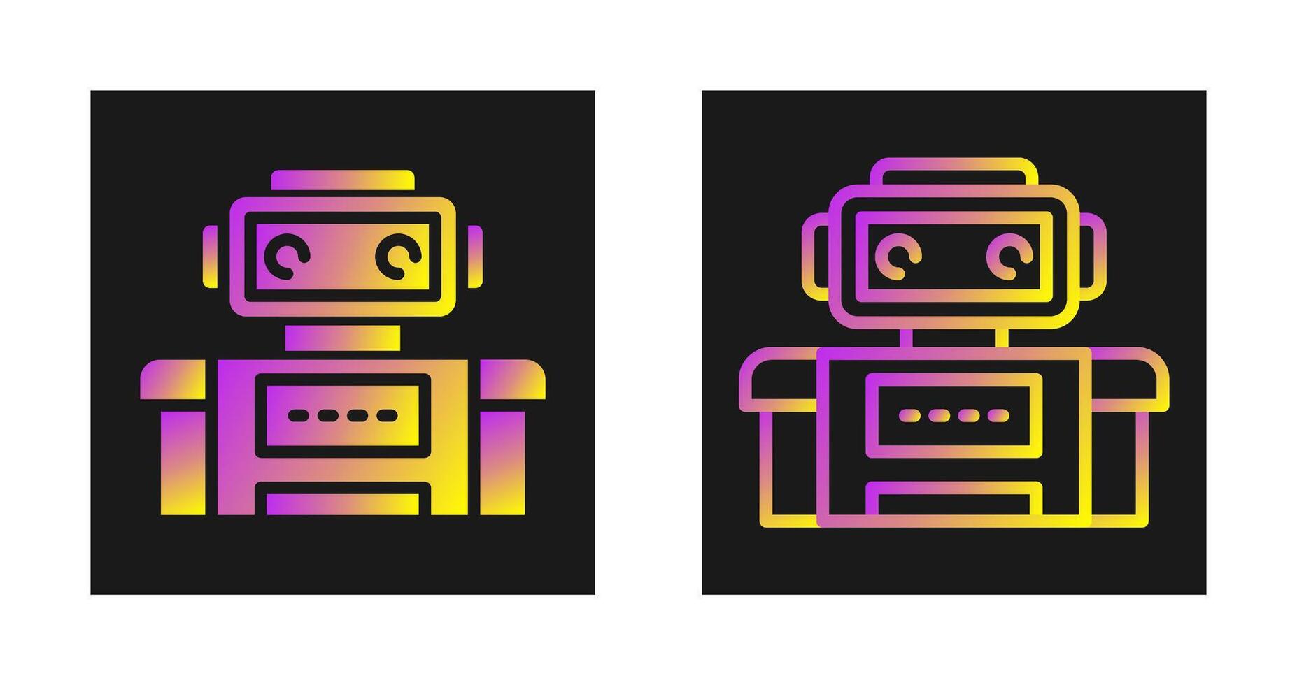 icône de vecteur de robot