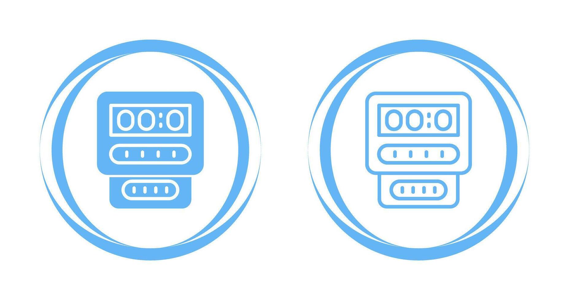 icône de vecteur de compteur électrique