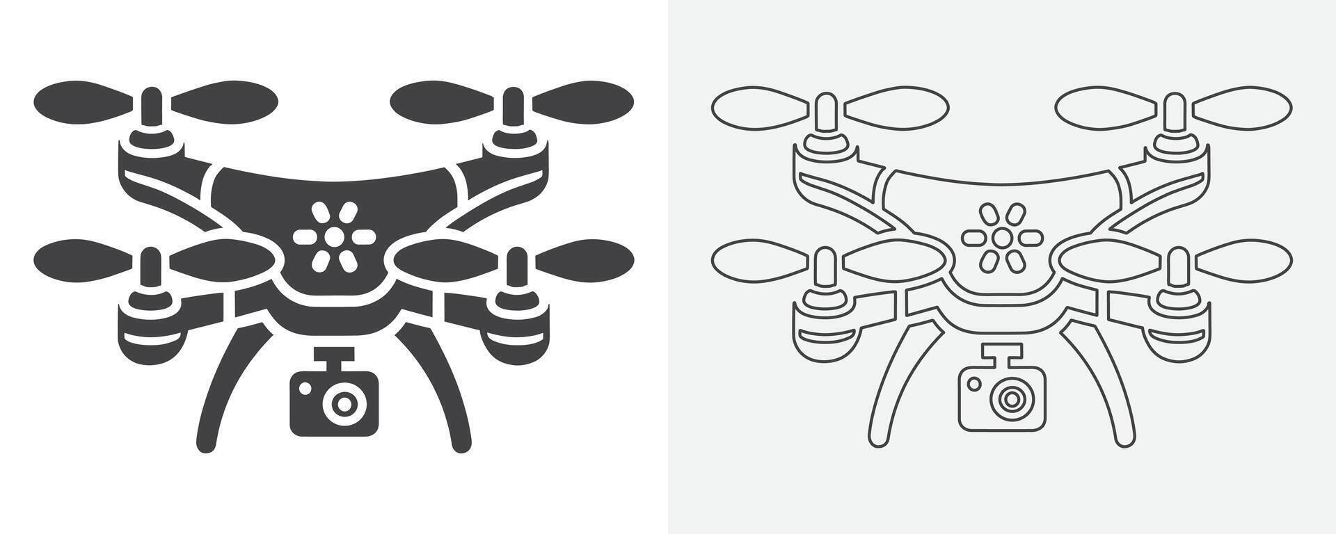 drone noir icône. vecteur drone icône noir conception. drone icône symbole conception drone icône ou logo isolé signe symbole vecteur illustration noir drone sur blanc Contexte vecteur art