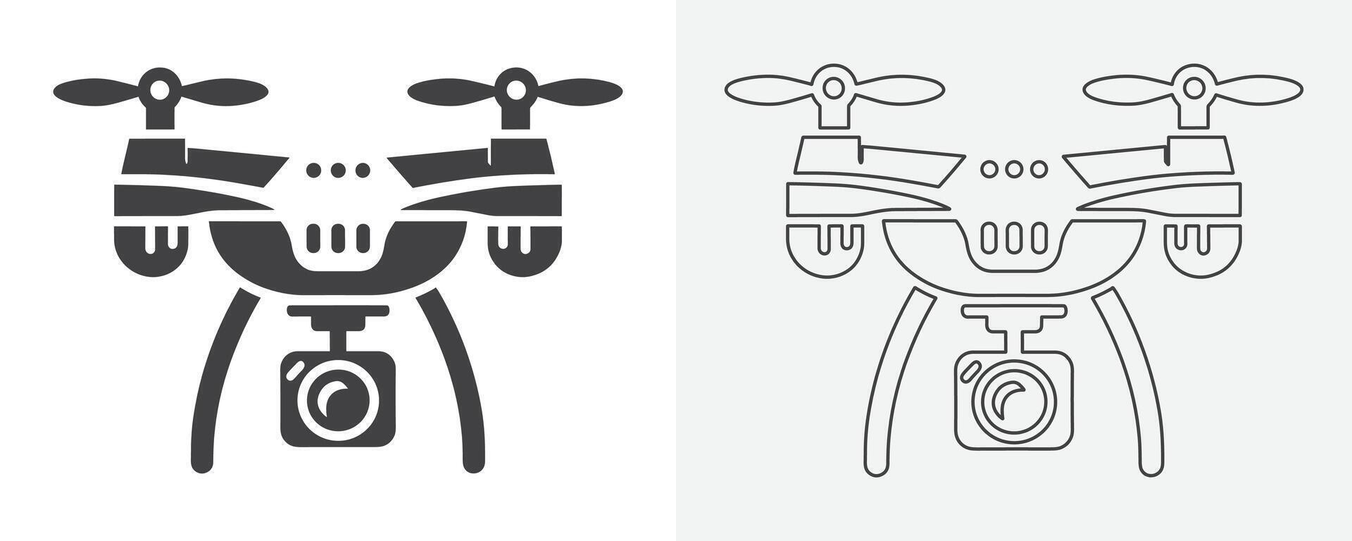 drone noir icône. vecteur drone icône noir conception. drone icône symbole conception drone icône ou logo isolé signe symbole vecteur illustration noir drone sur blanc Contexte vecteur art