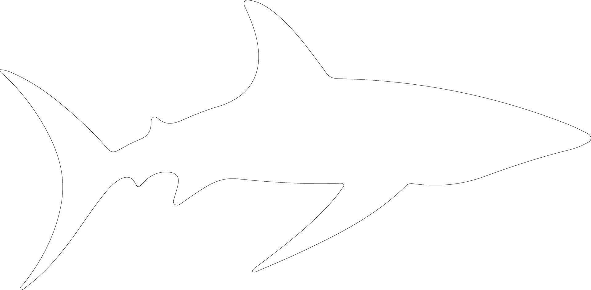 batteuse requin contour silhouette vecteur