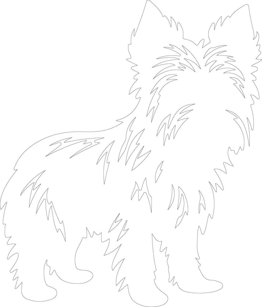 australien terrier contour silhouette vecteur