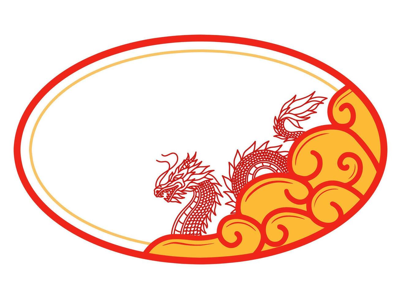 chinois dragon Cadre Contexte illustration vecteur