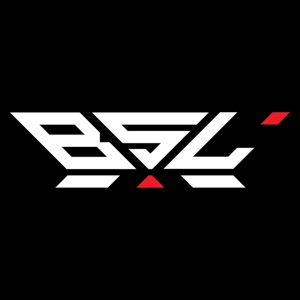 bsl lettre logo vecteur conception, bsl Facile et moderne logo. bsl luxueux alphabet conception