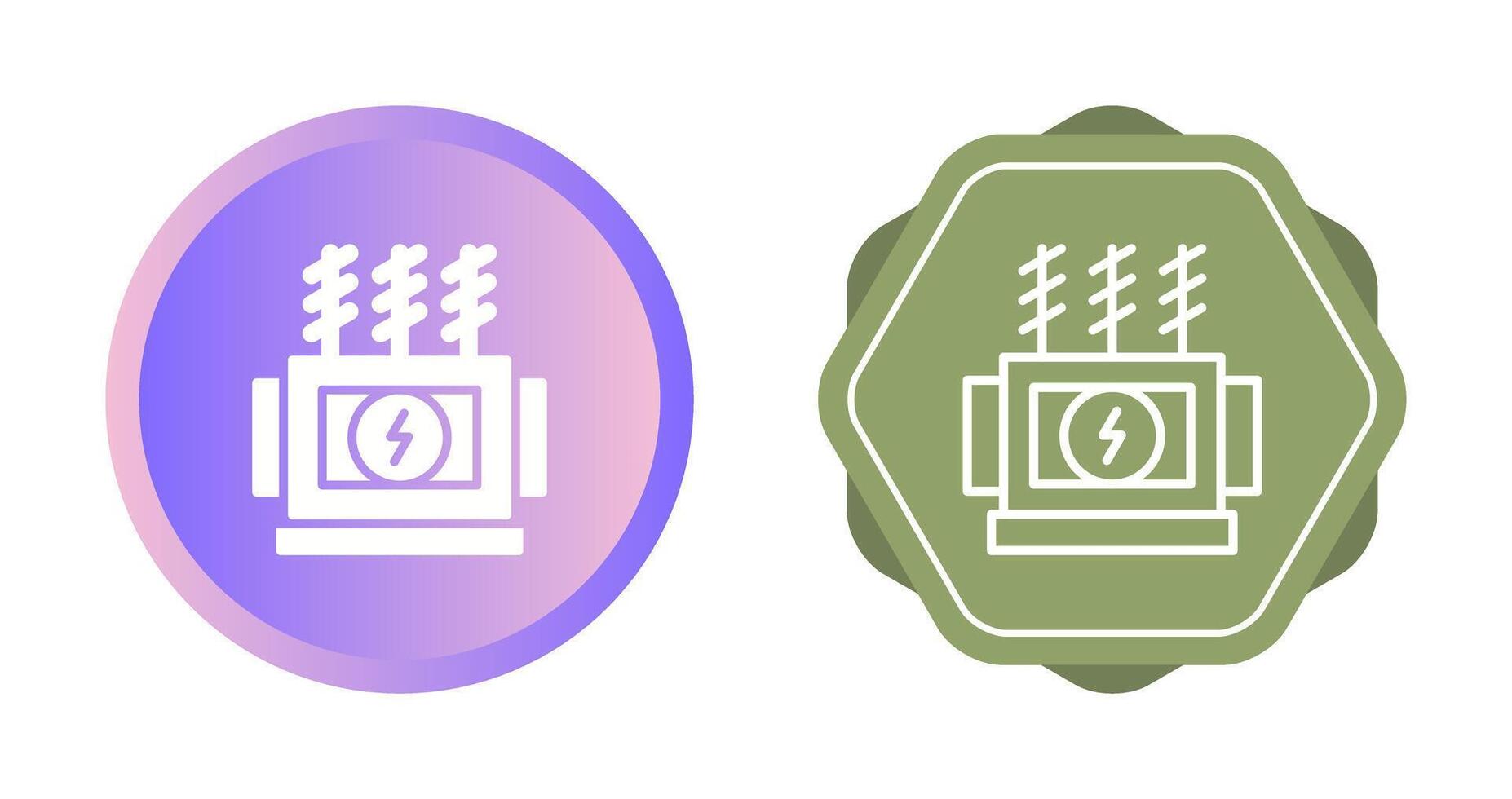 Puissance transformateur vecteur icône